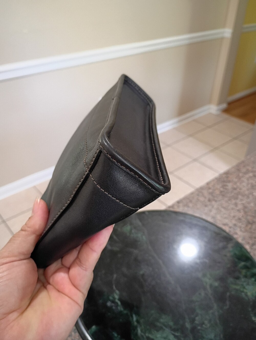 Coach Demi Baguette Black Leather 9311 - Picture 9 of 14